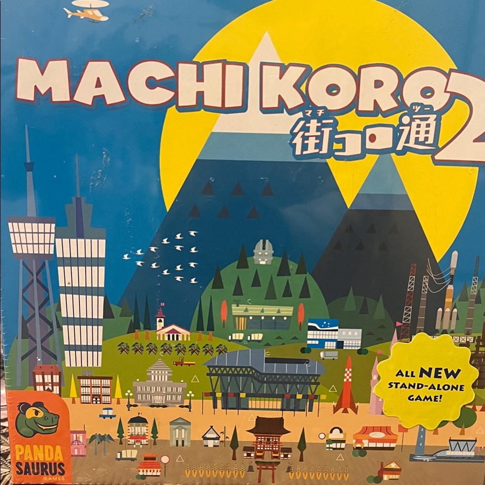 Machi Koro 2 Board Game - Blue and Yellow